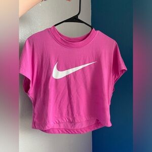 NIKE PINK CROP TOP